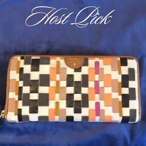 Fossil Sydney Large Zip Wallet